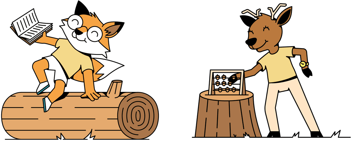 Jos de Taalvos en Fee de Rekenree